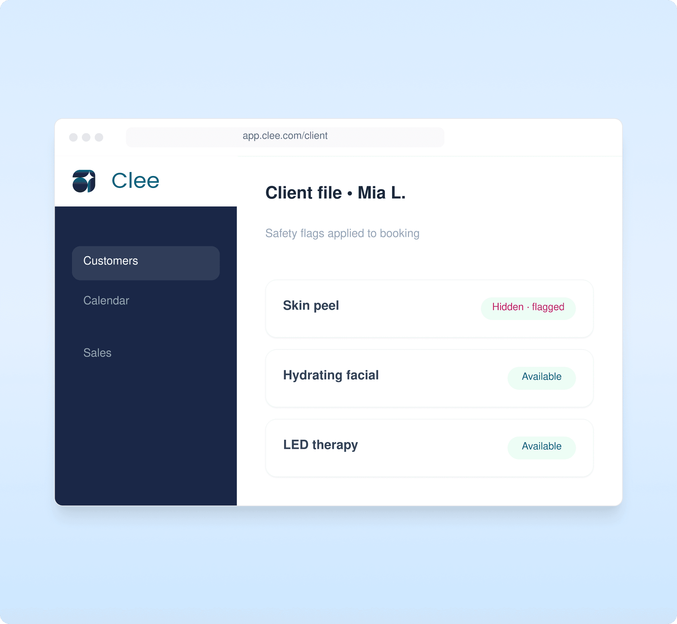 Booking System Dashboard