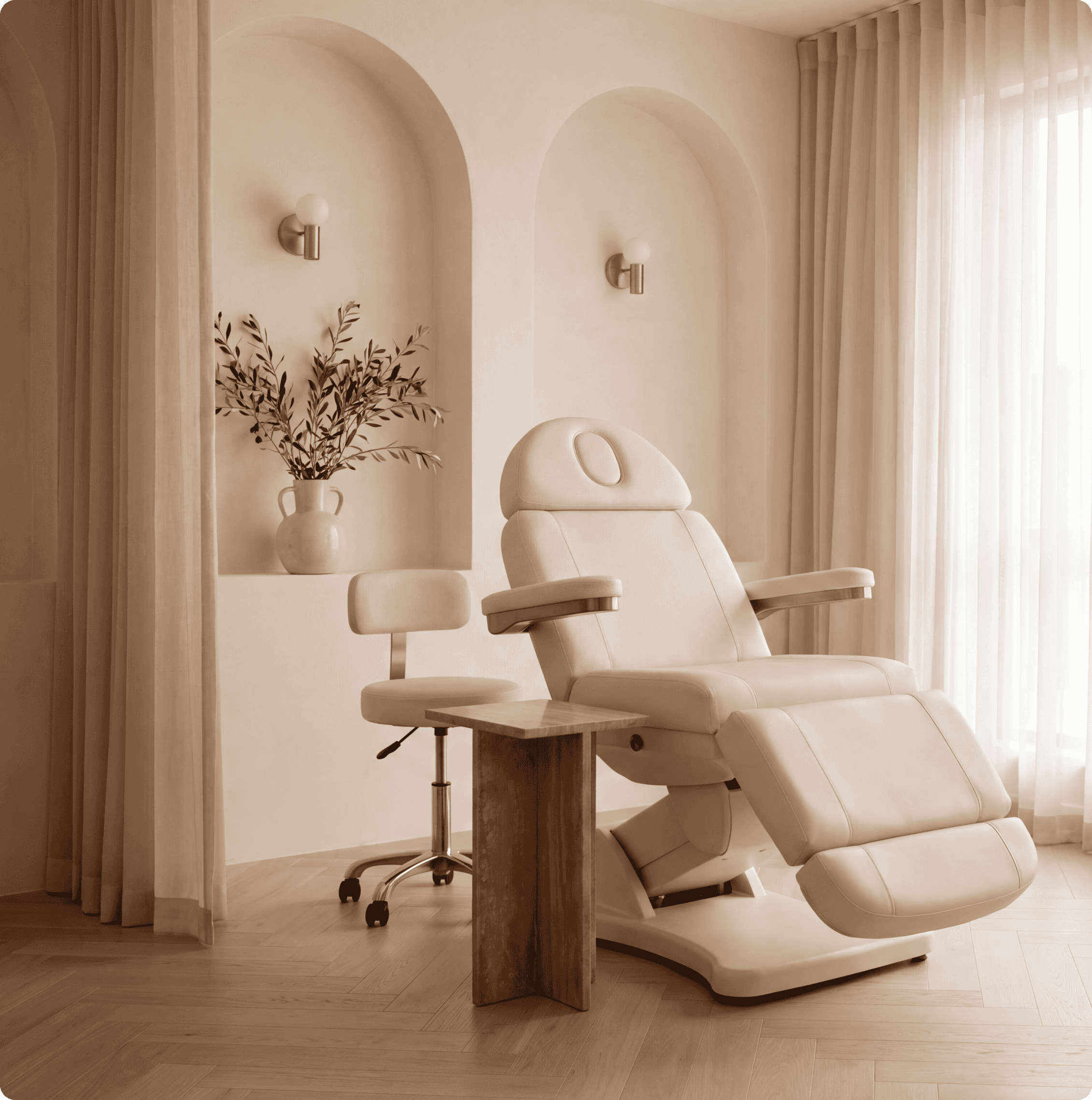 Aesthetic treatment room
