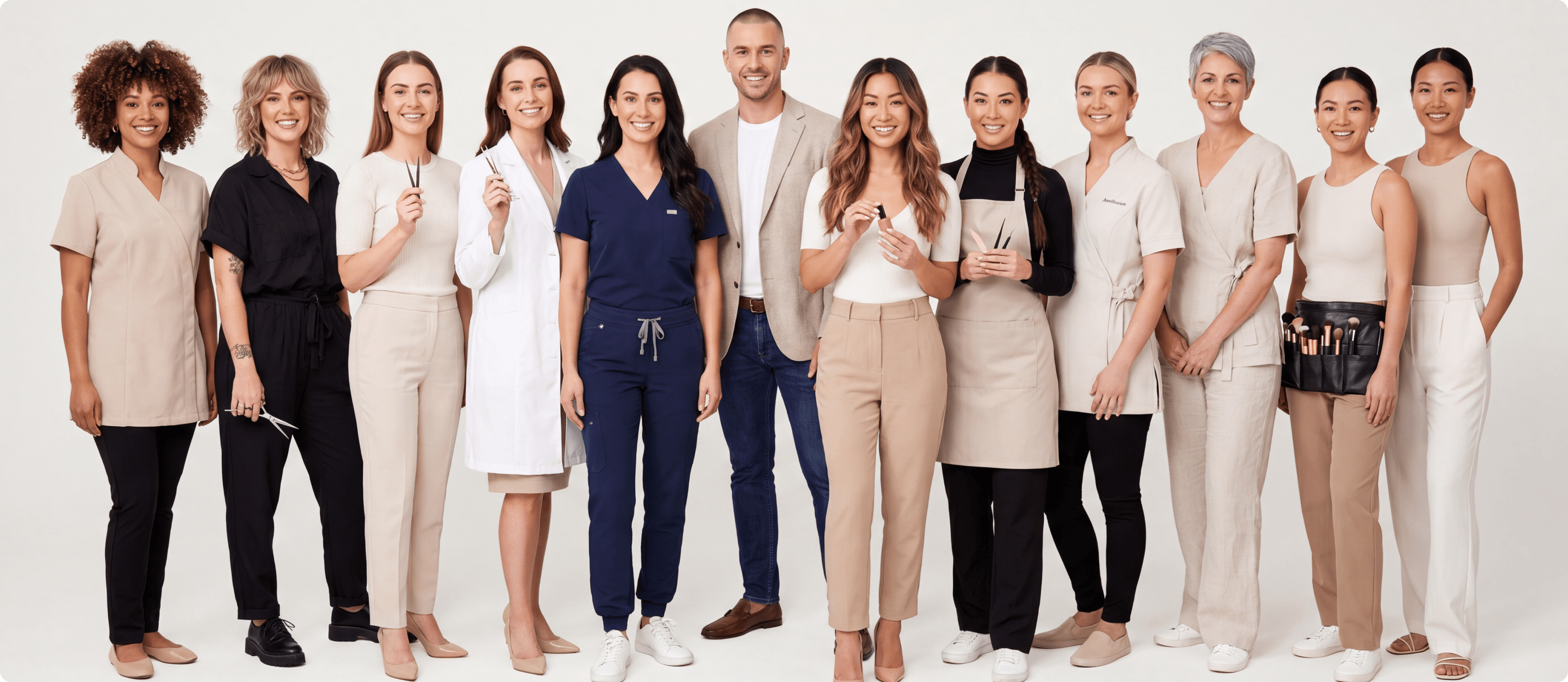 Beauty and wellness professionals